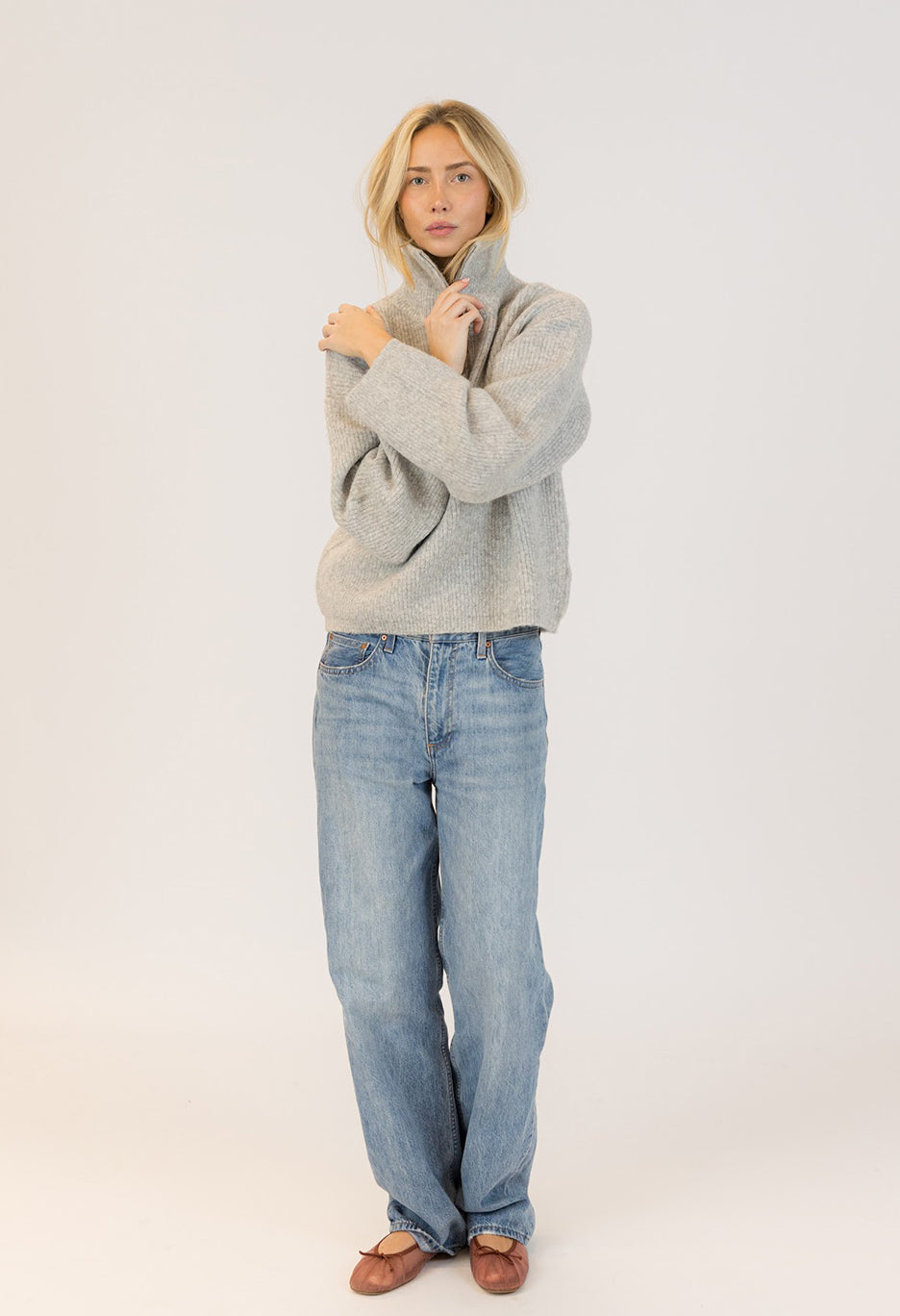 Eva Eco Mockneck Pullover