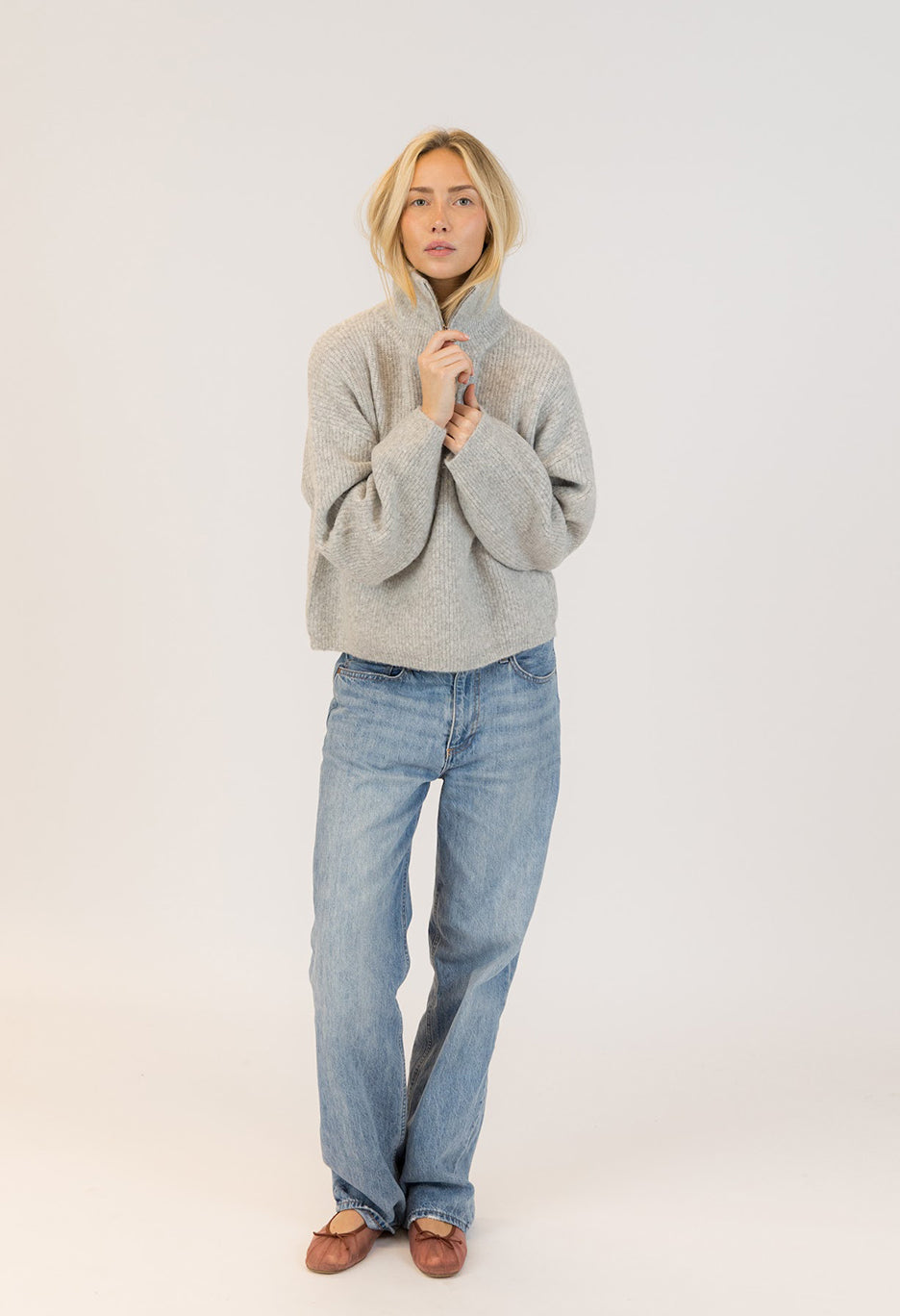 Eva Eco Mockneck Pullover