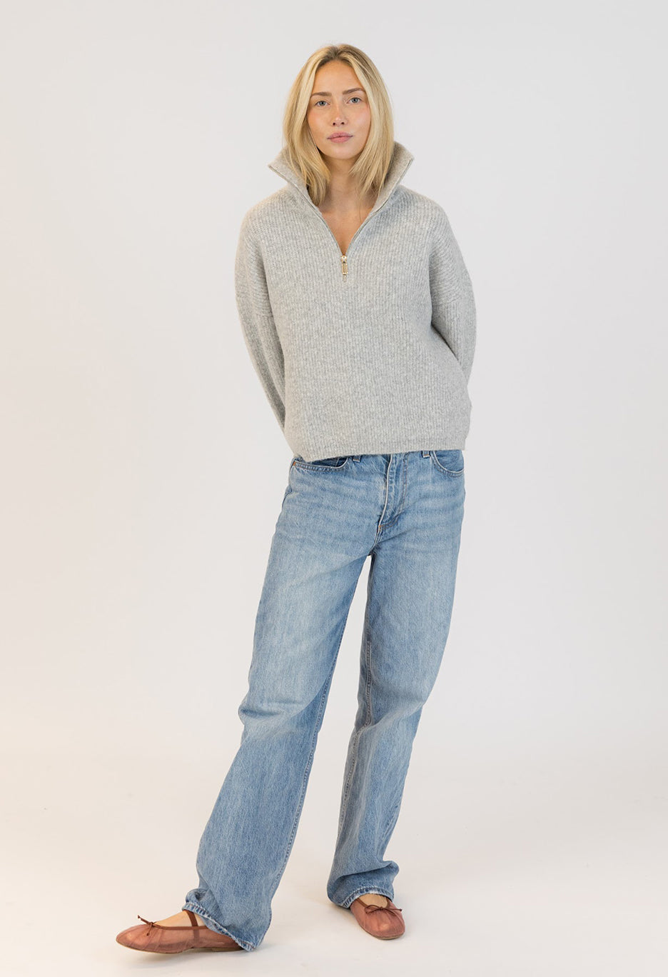 Eva Eco Mockneck Pullover