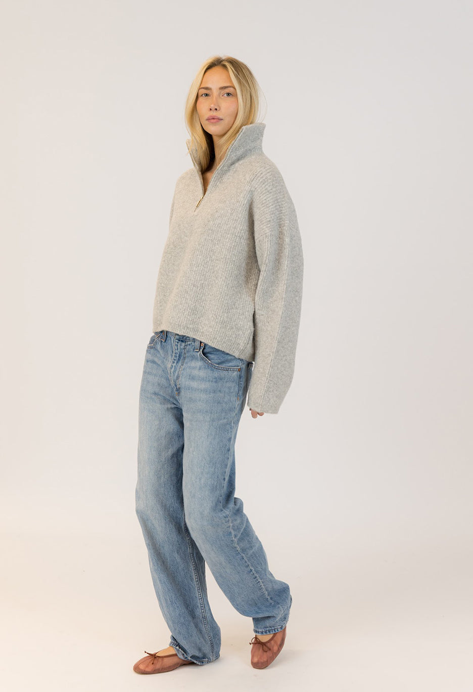 Eva Eco Mockneck Pullover