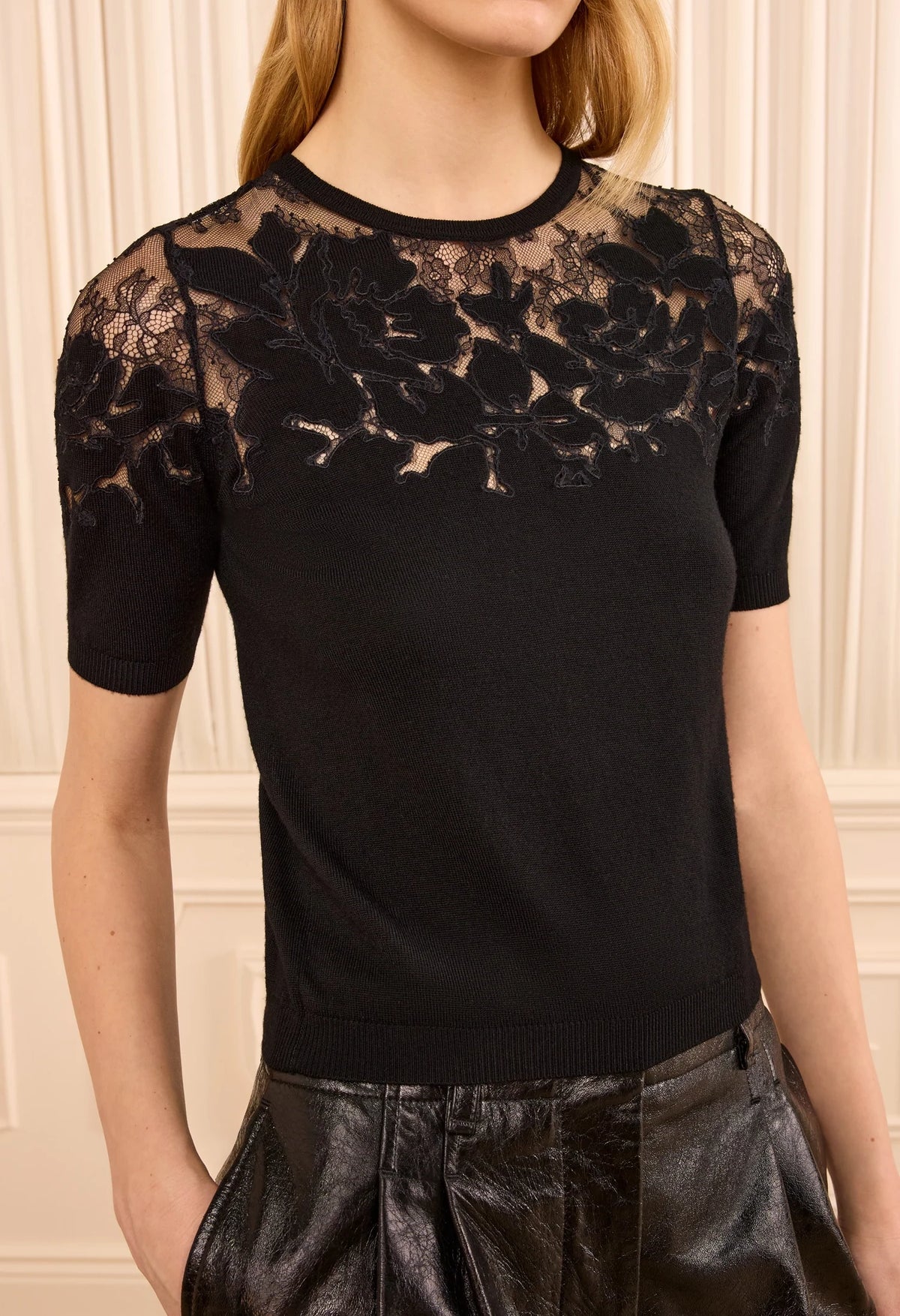 Ella Short Sleeve Lace Top