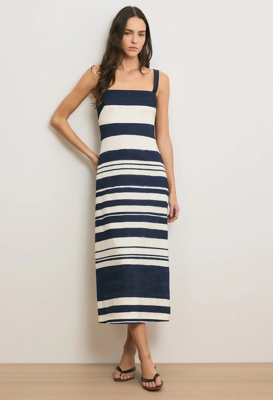 Ella Striped Midi Dress