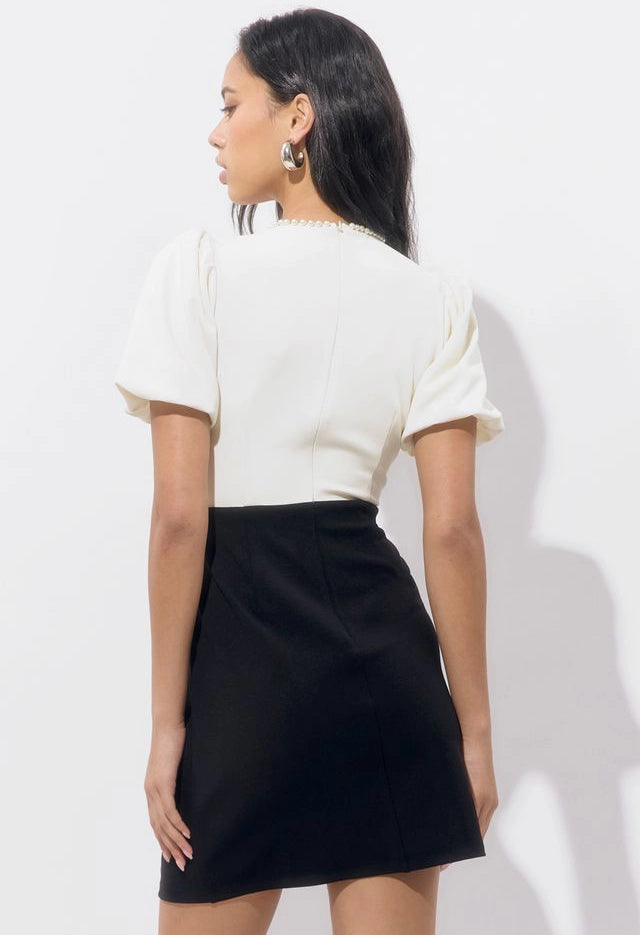 Eris Colorblocked Mini Dress