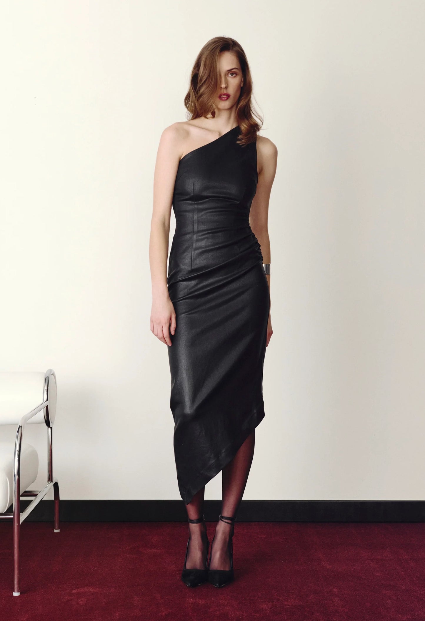 Esme Off Shoulder Midi Dress