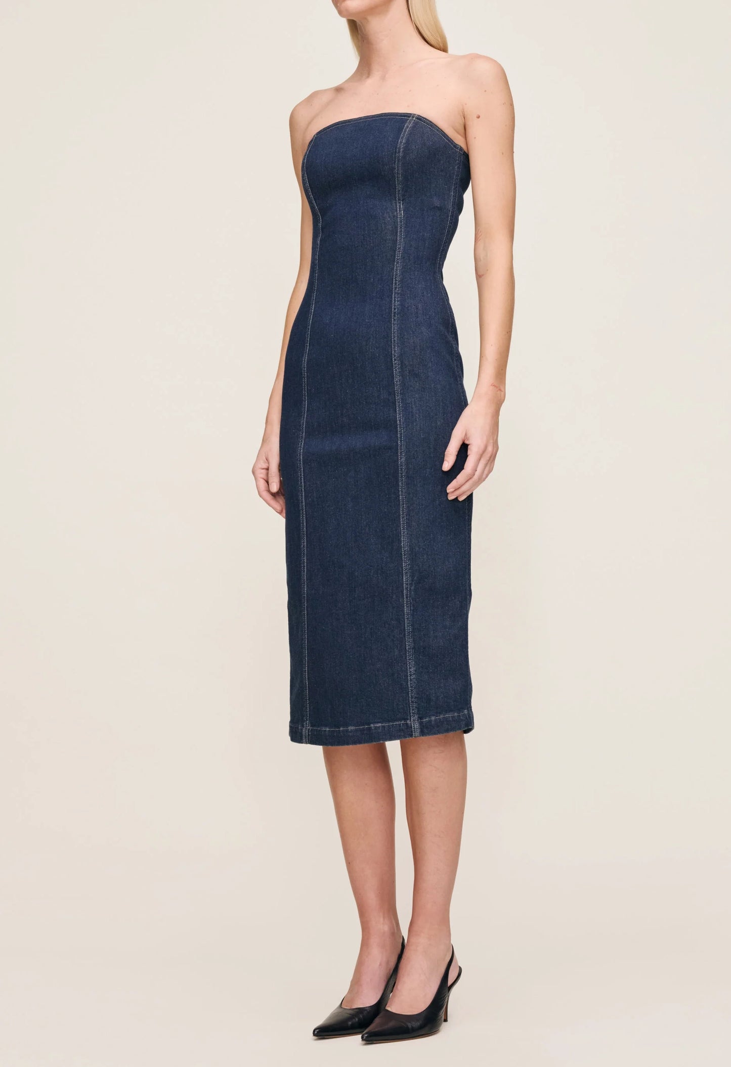 Esme Strapless Midi Dress