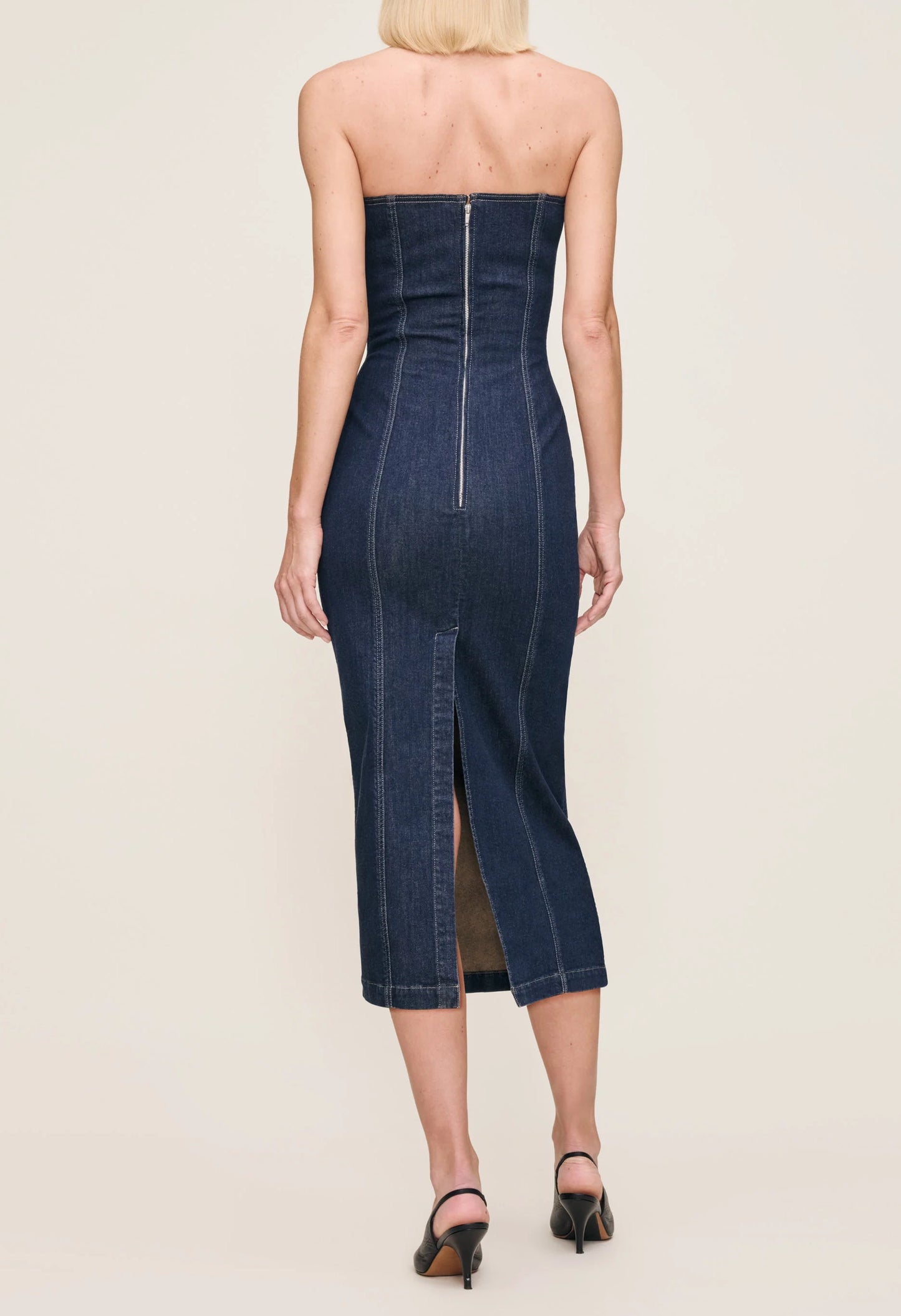 Esme Strapless Midi Dress