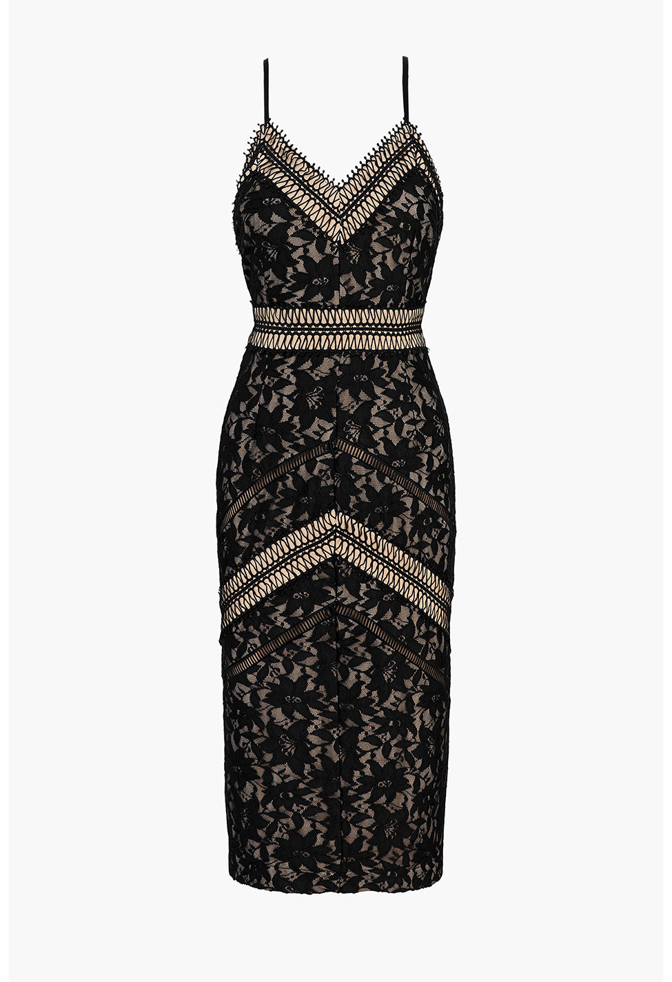 Trixxi Knit Lace Pencil Dress