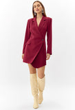 Felicia Pleat Front Blazer Dress