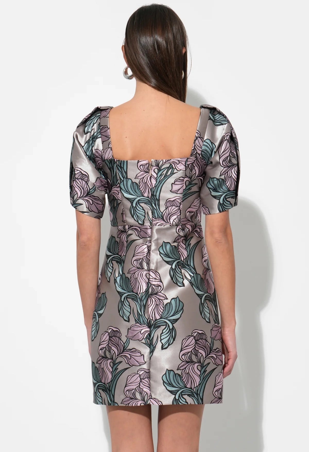 Astoria Puff Sleeve Square Neck Dress