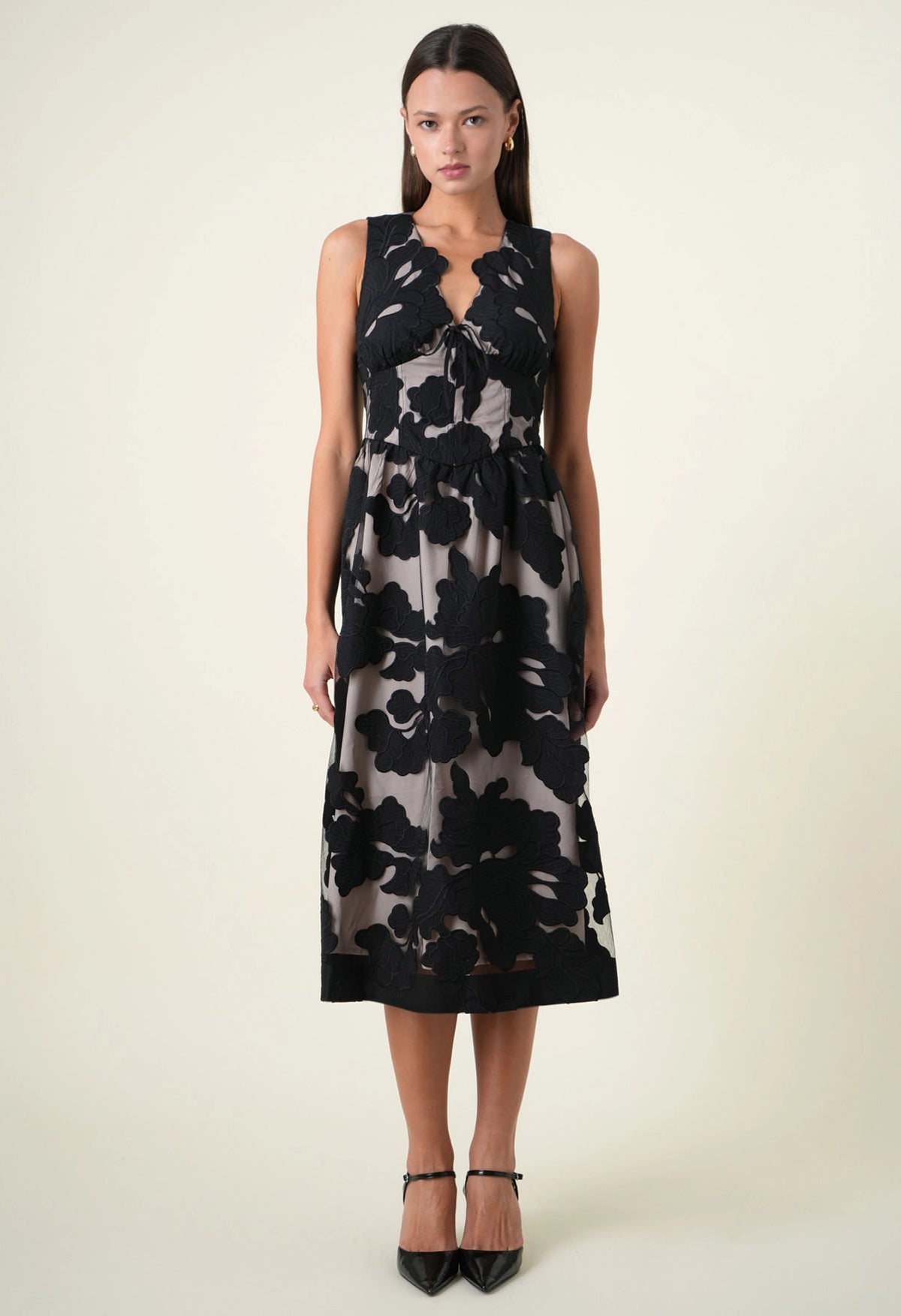 Sylvia Sleeveless Midi Dress