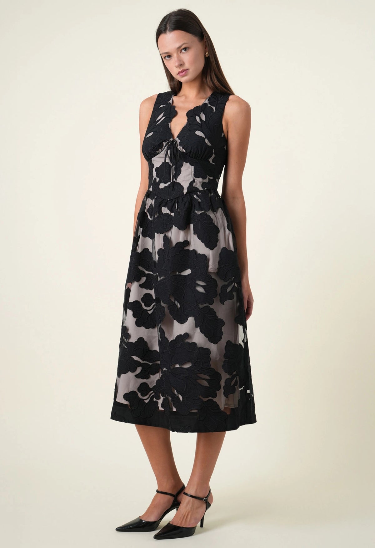 Sylvia Sleeveless Midi Dress