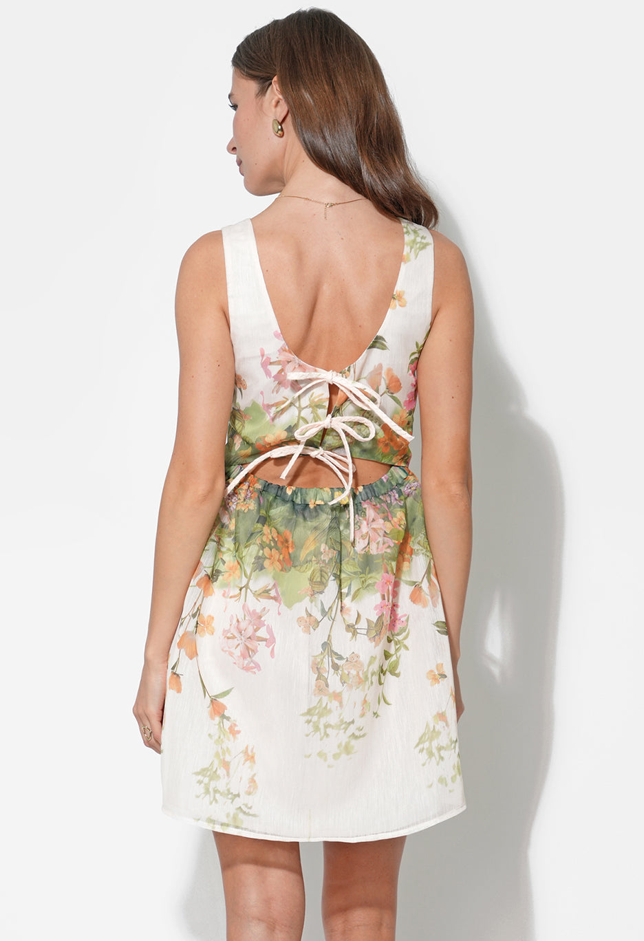 Isla Scoop Neck Fit & Flare Mini Dress