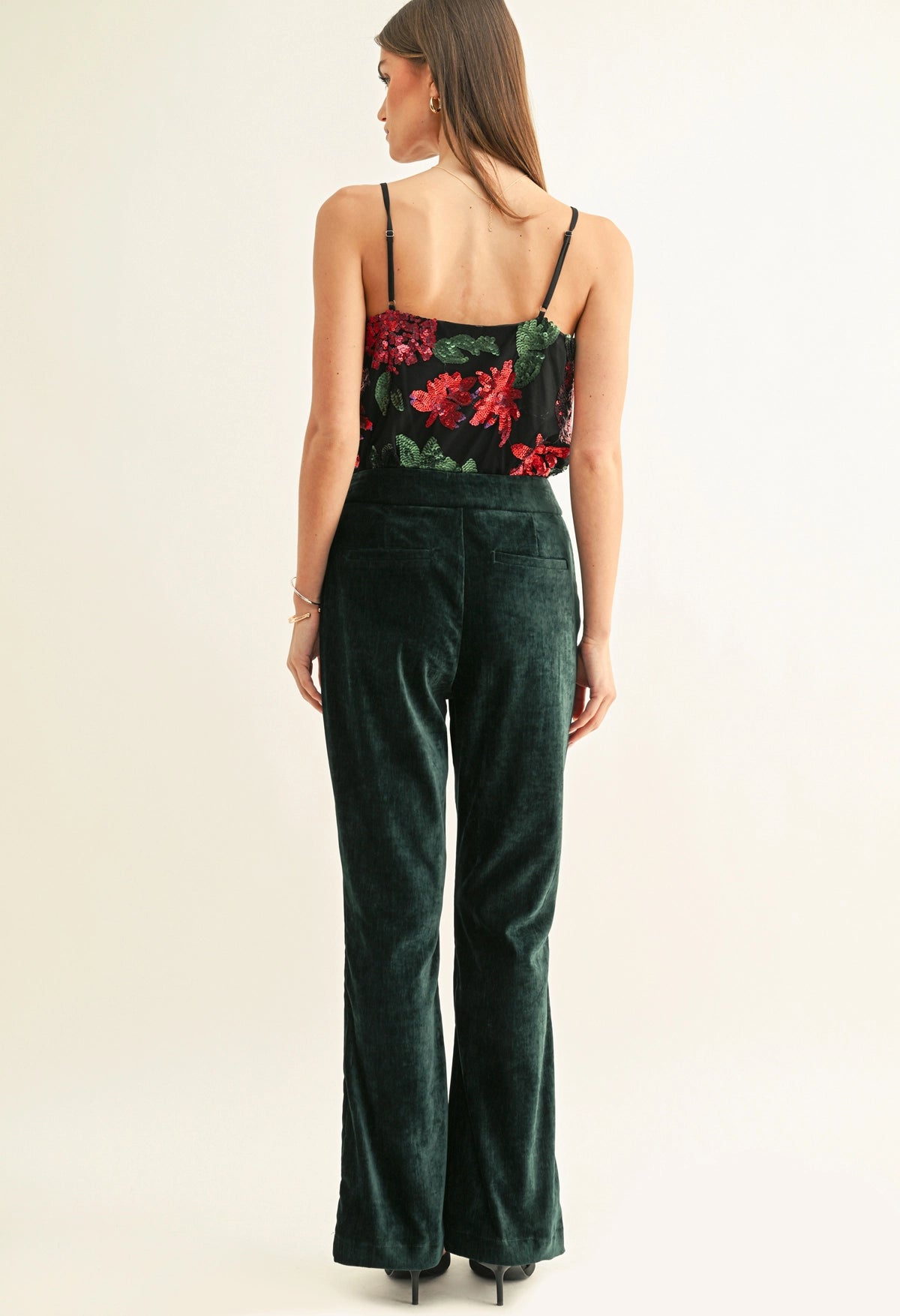 Scarlette Contrast Lace Sequin Cami