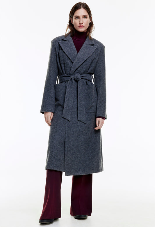 Belted Wrap Coat