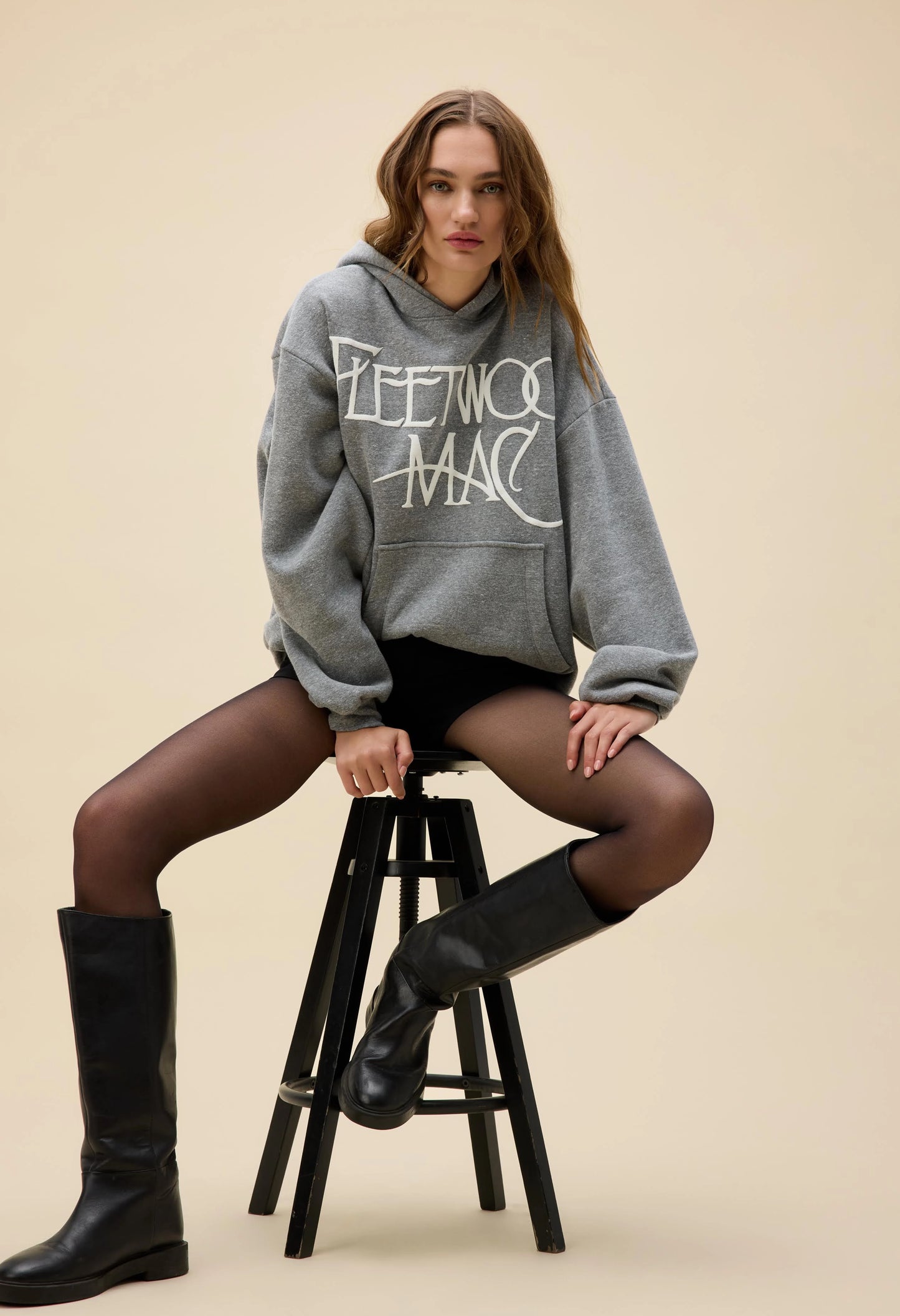 Fleetwood Mac Logo Oversized Hoodie