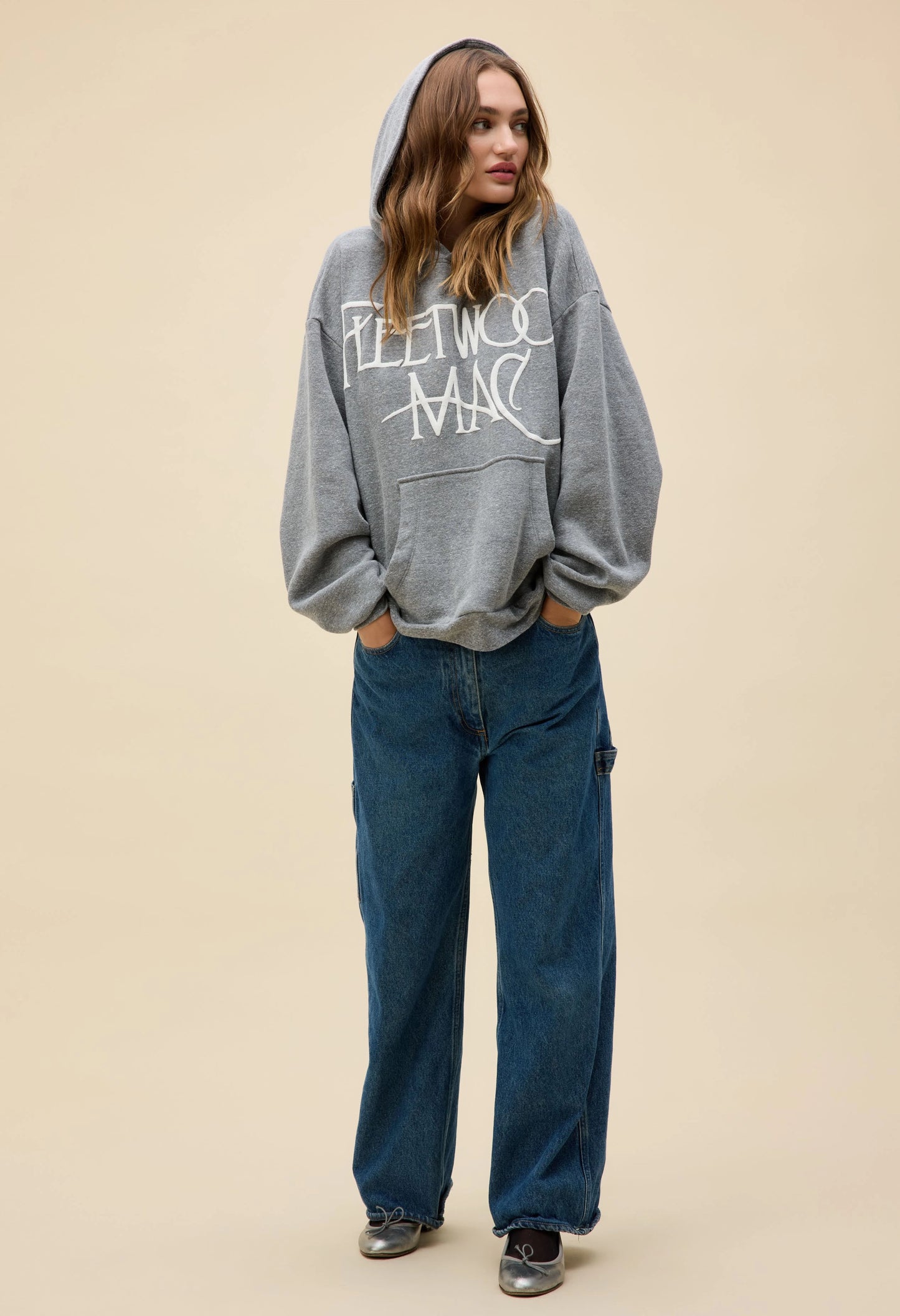 Fleetwood Mac Logo Oversized Hoodie