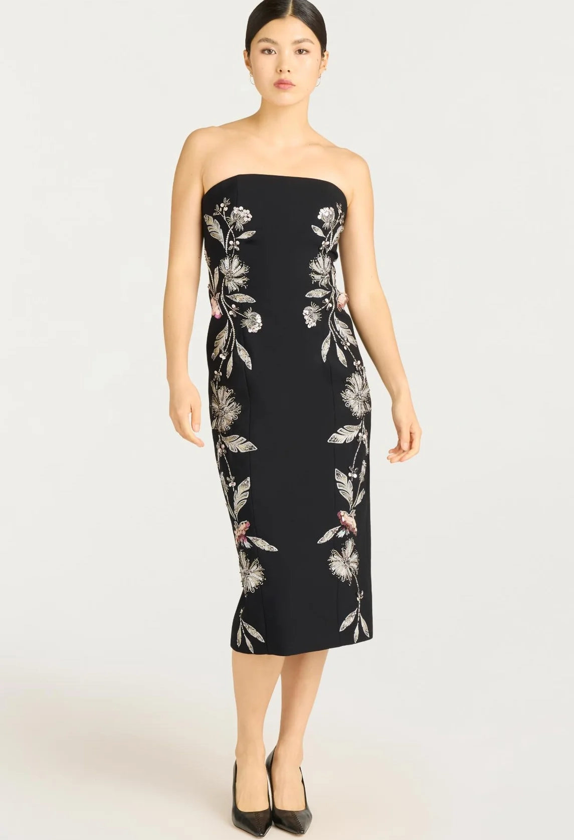 Floral Mixed Media Niles Dress