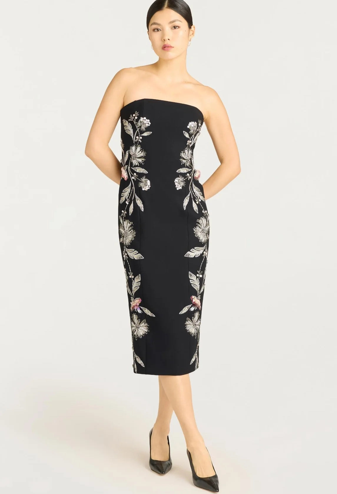 Floral Mixed Media Niles Dress