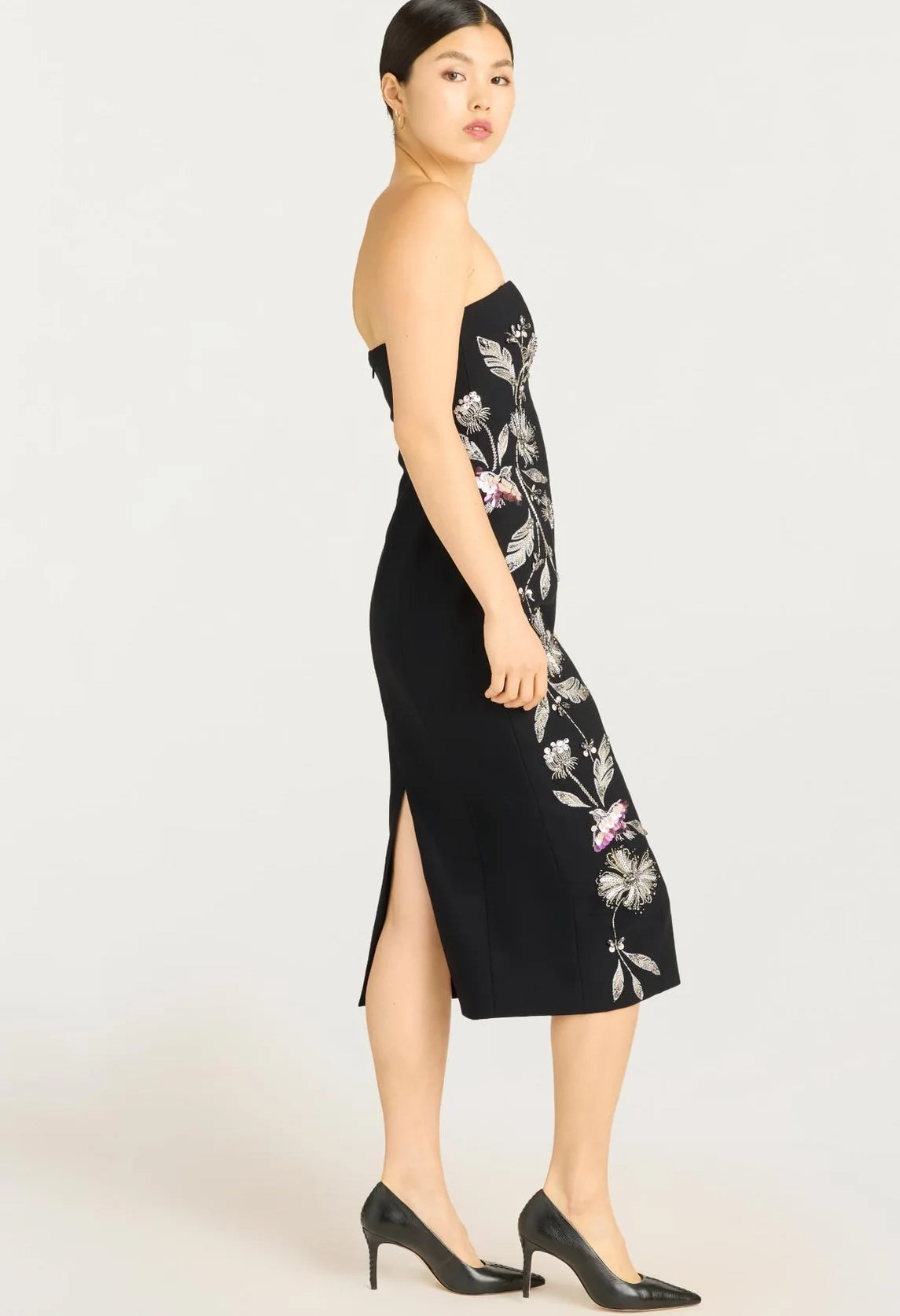 Floral Mixed Media Niles Dress