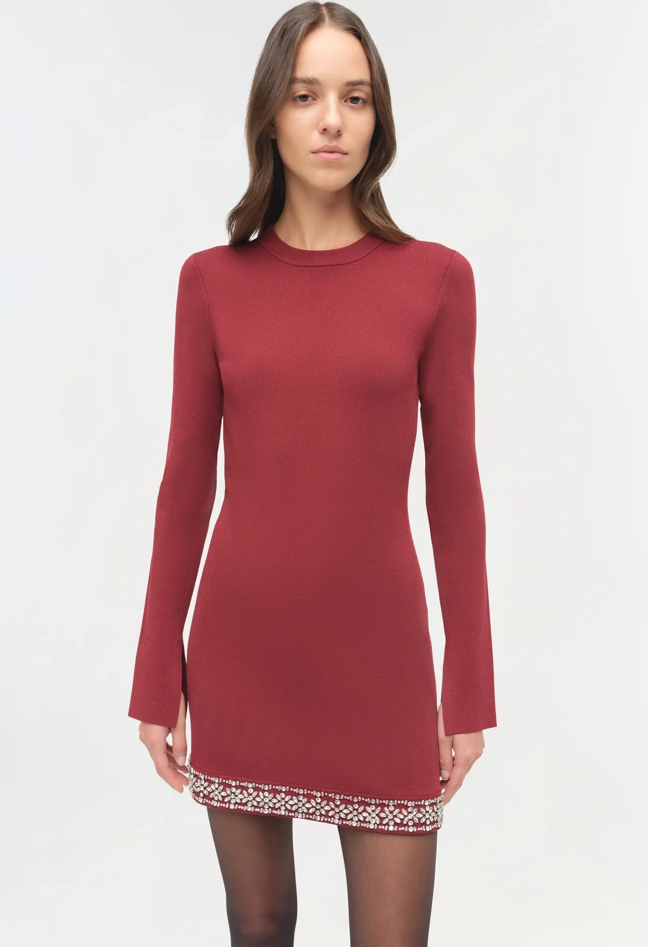 Farley Embellished Knit Mini Dress