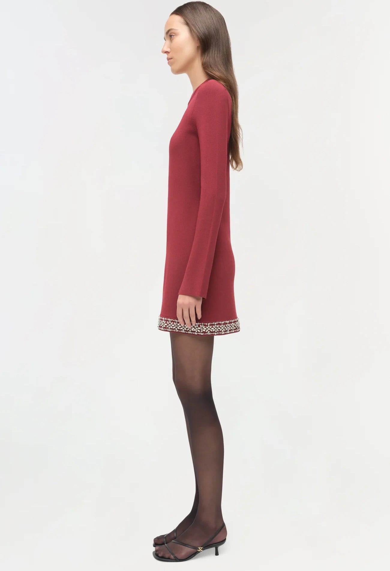 Farley Embellished Knit Mini Dress