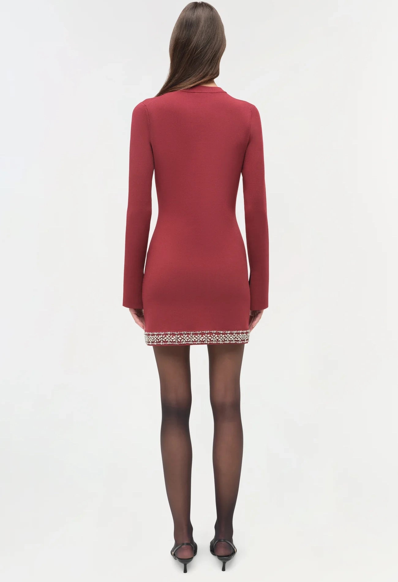 Farley Embellished Knit Mini Dress