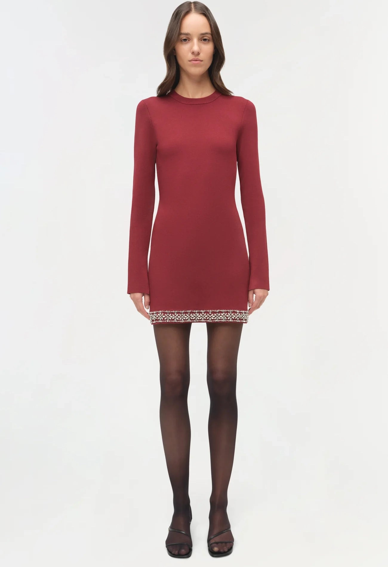 Farley Embellished Knit Mini Dress