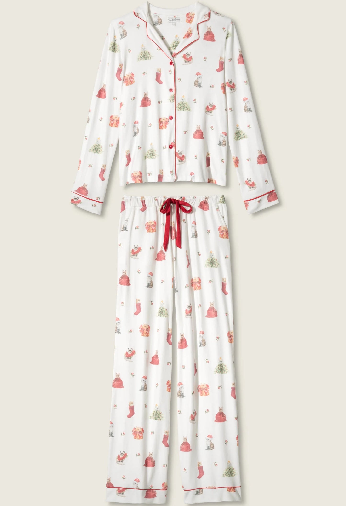 Feline Festive Pj Set