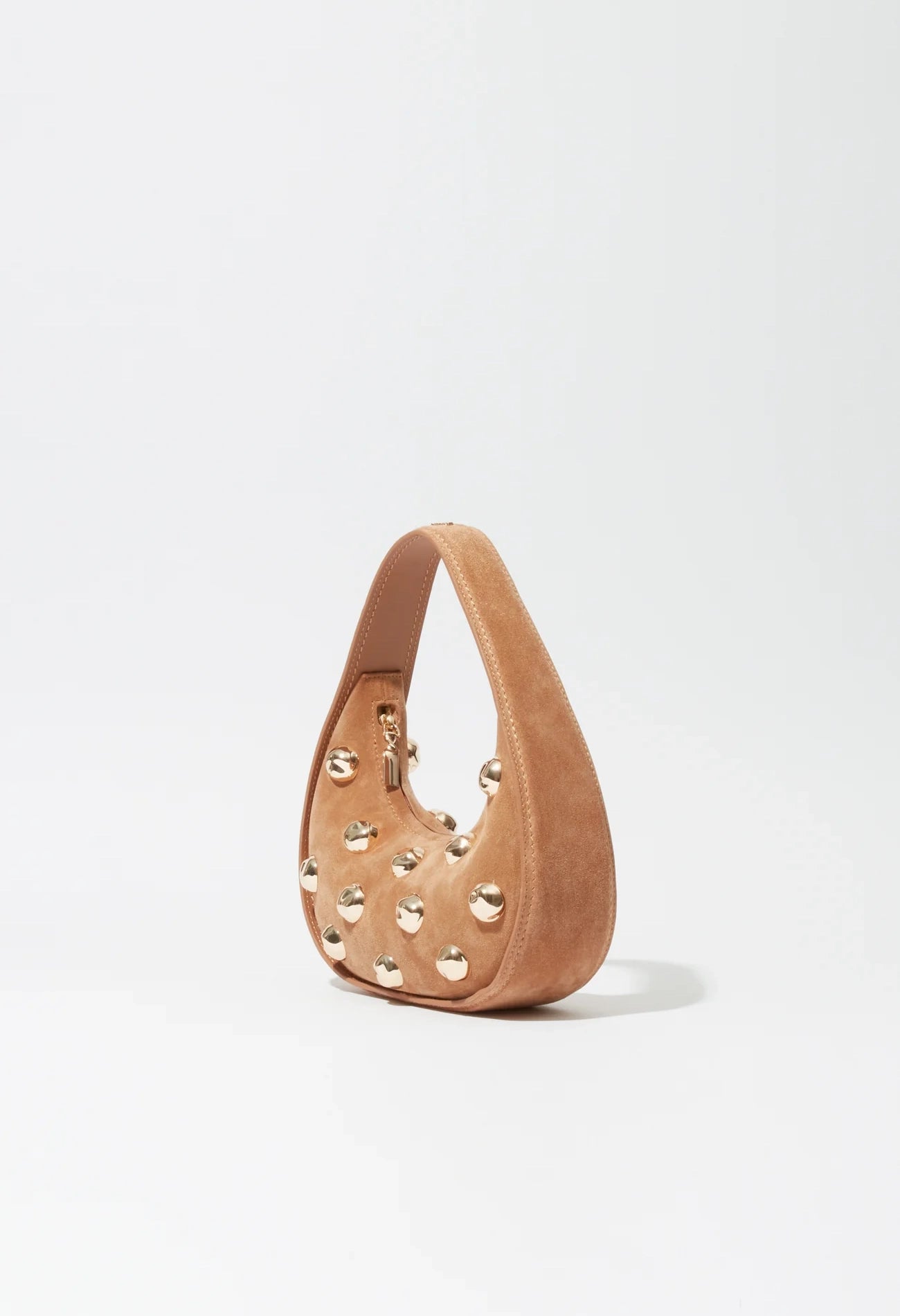 Finn Studded Suede Shoulder Bag