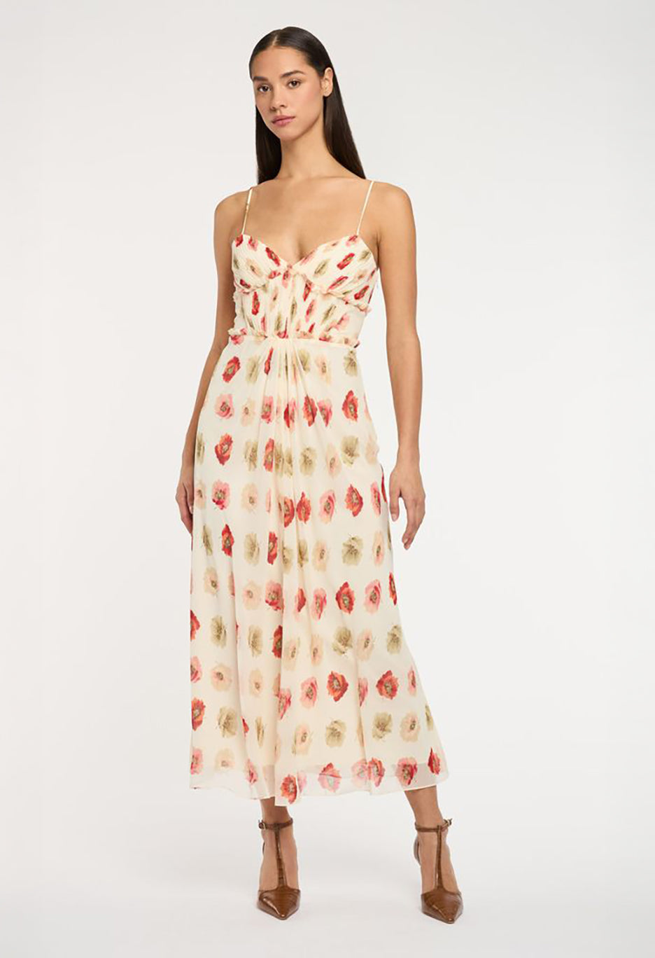 Flotaing Poppies Carline Dress