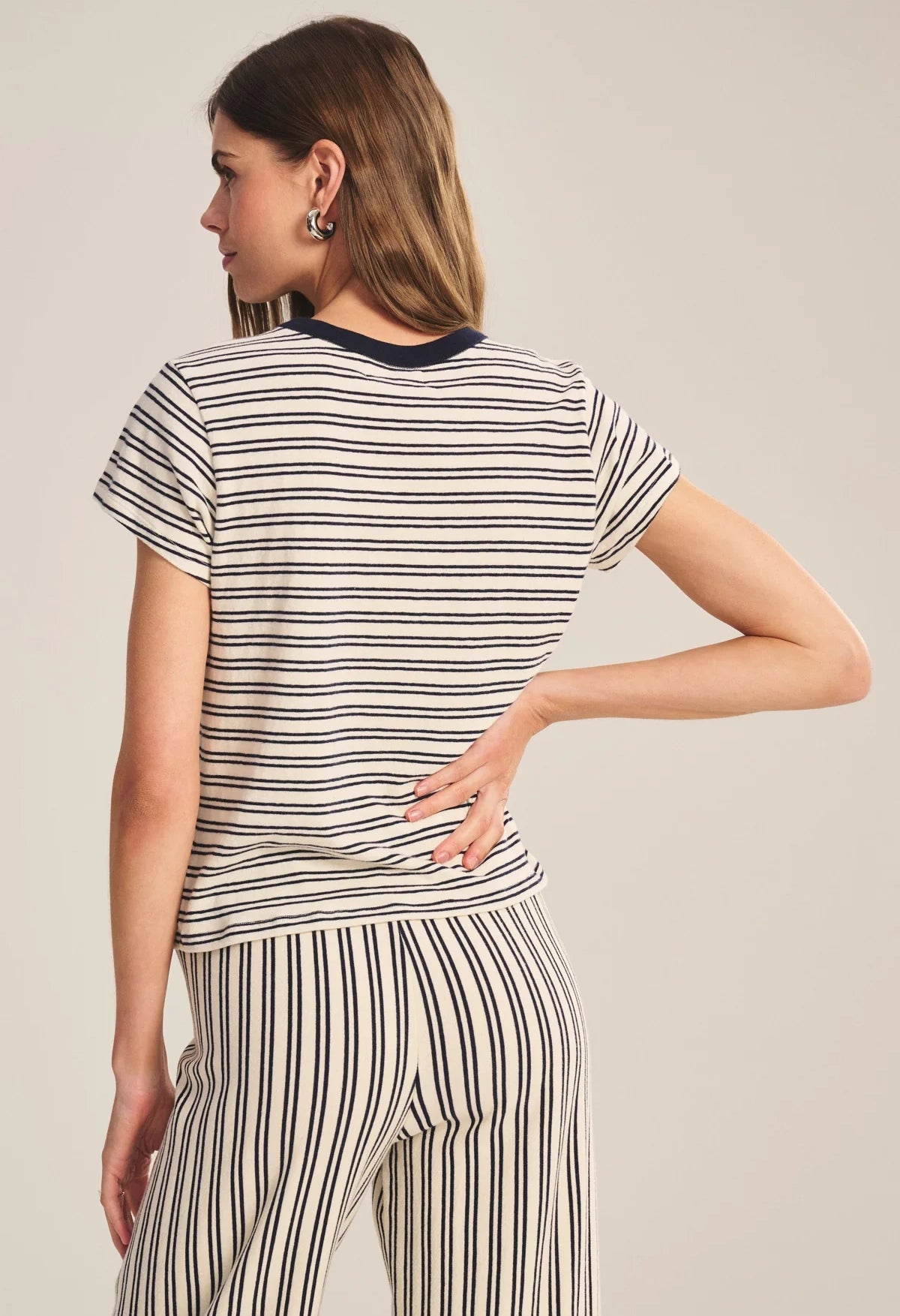 Foster Yarn Dye Stripe Jersey Top