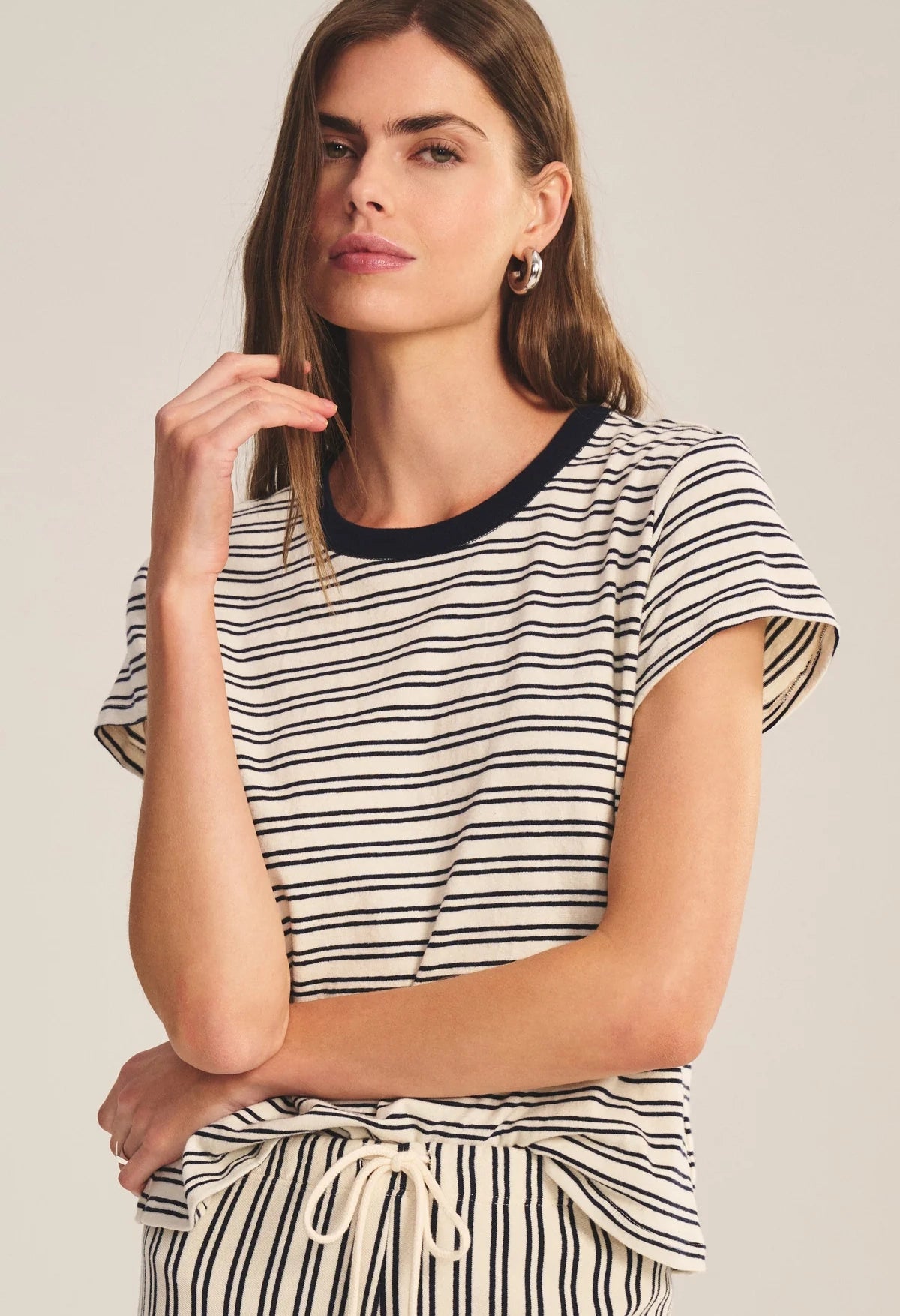 Foster Yarn Dye Stripe Jersey Top