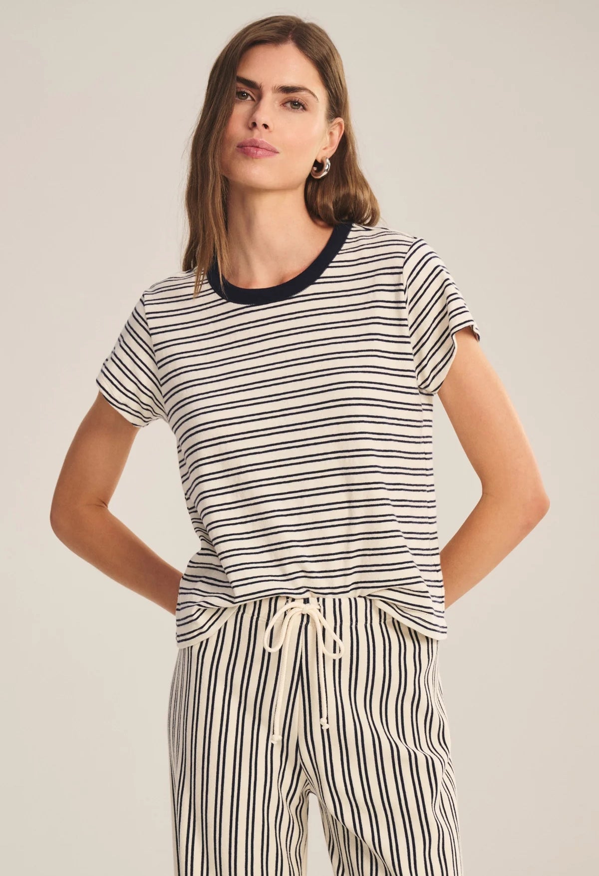 Foster Yarn Dye Stripe Jersey Top