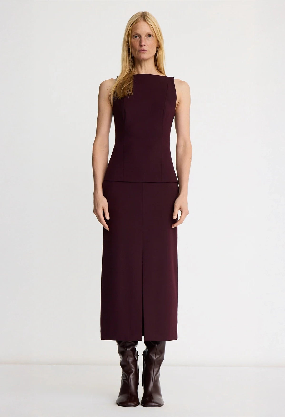 Front Slit Trouser Skirt