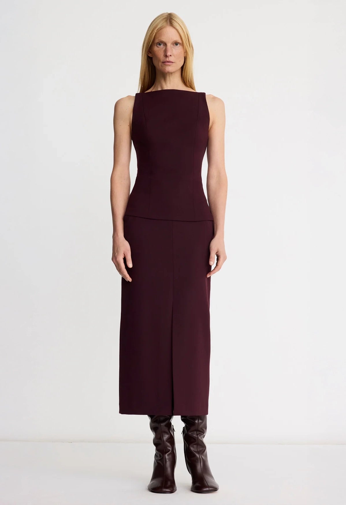 Front Slit Trouser Skirt