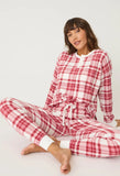 Full of Holiday Spirit Plaid Velour PJ Set