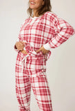 Full of Holiday Spirit Plaid Velour PJ Set