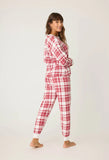 Full of Holiday Spirit Plaid Velour PJ Set