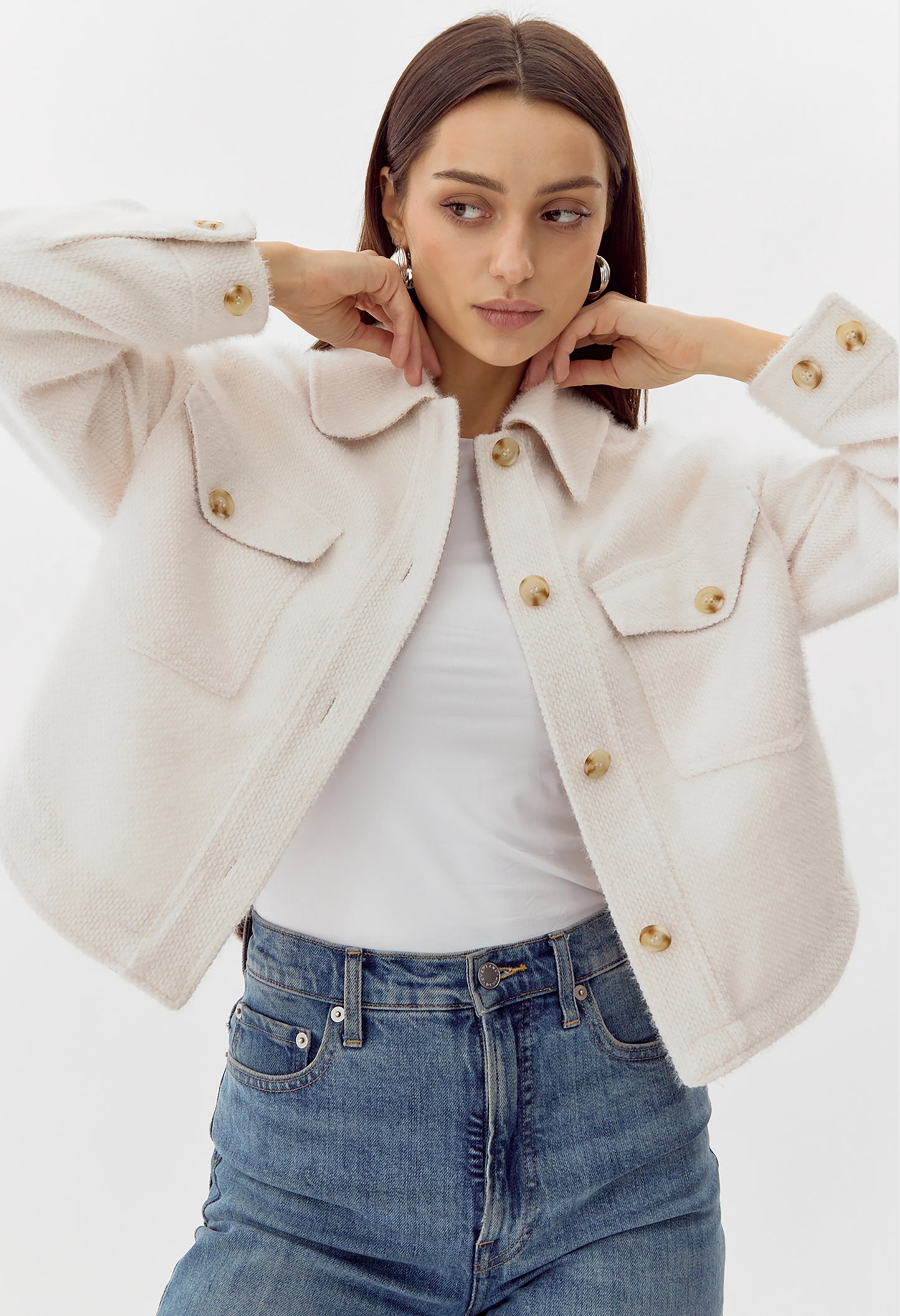 Weston Cropped Cozy Knit Jacket