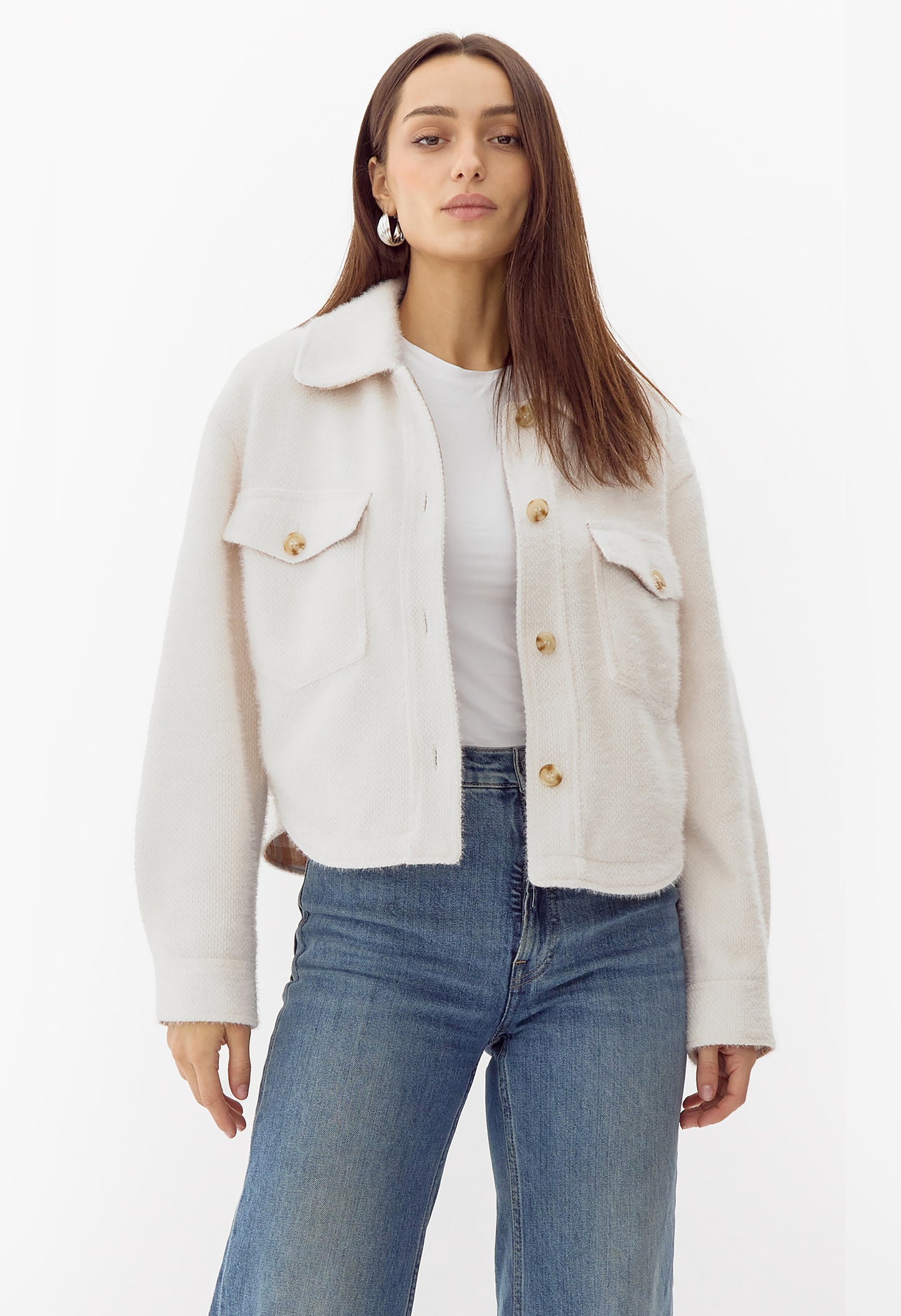 Weston Cropped Cozy Knit Jacket