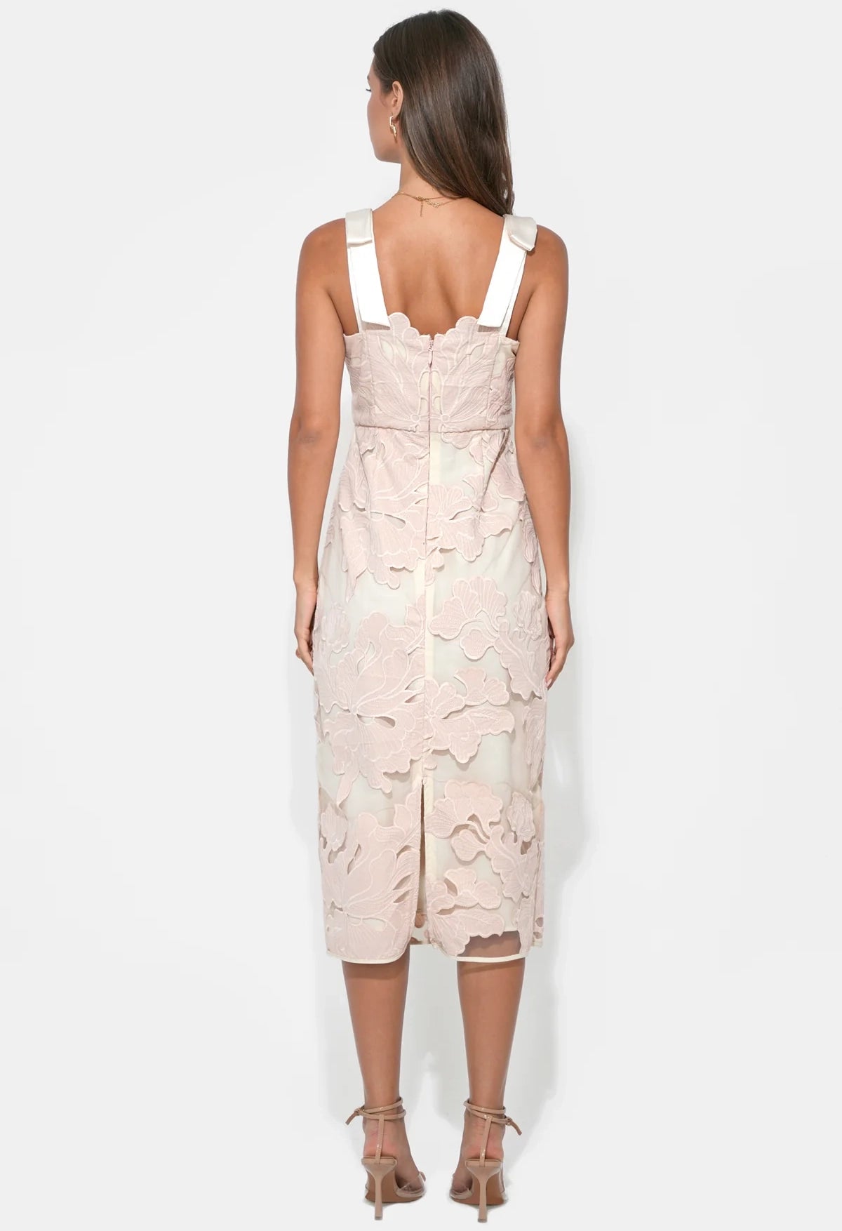 Gabriella Bow Strap Midi Dress