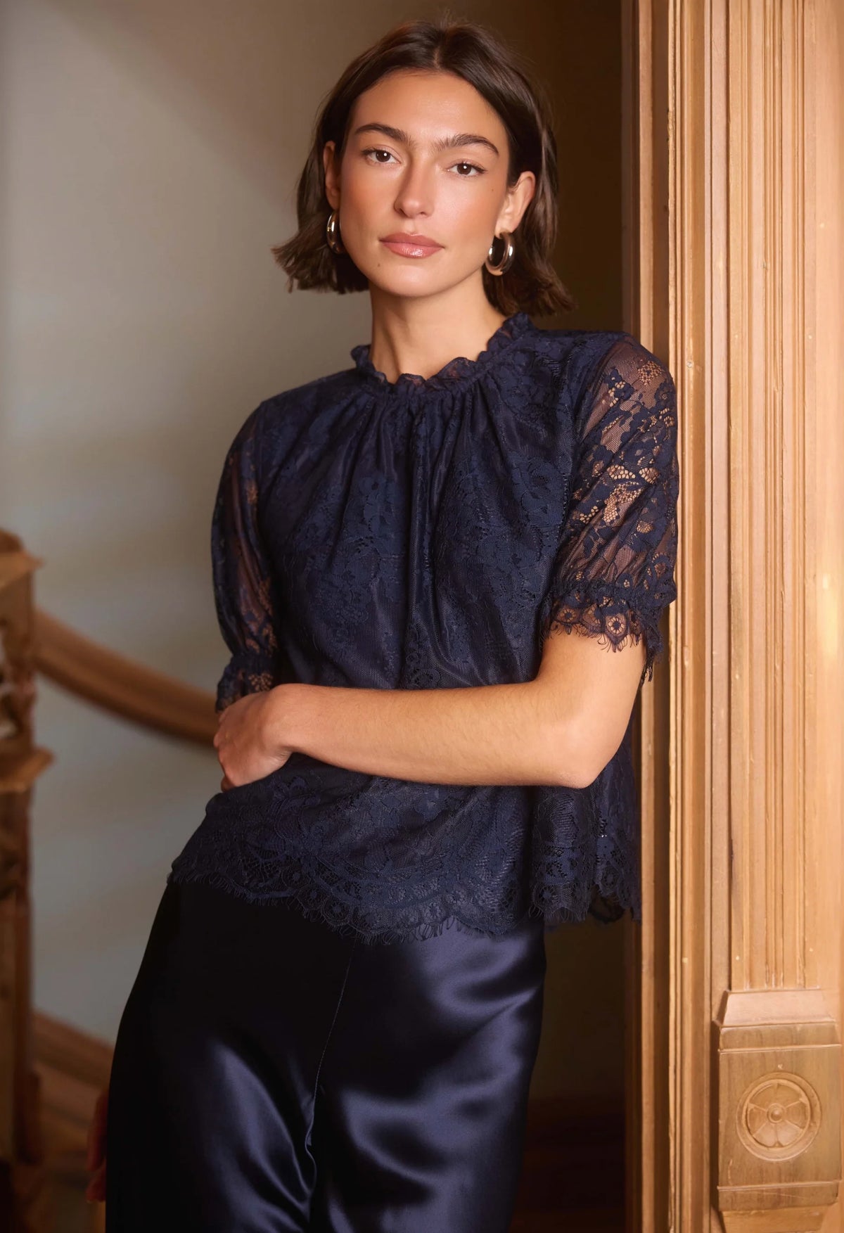 Geraldine Lace Top