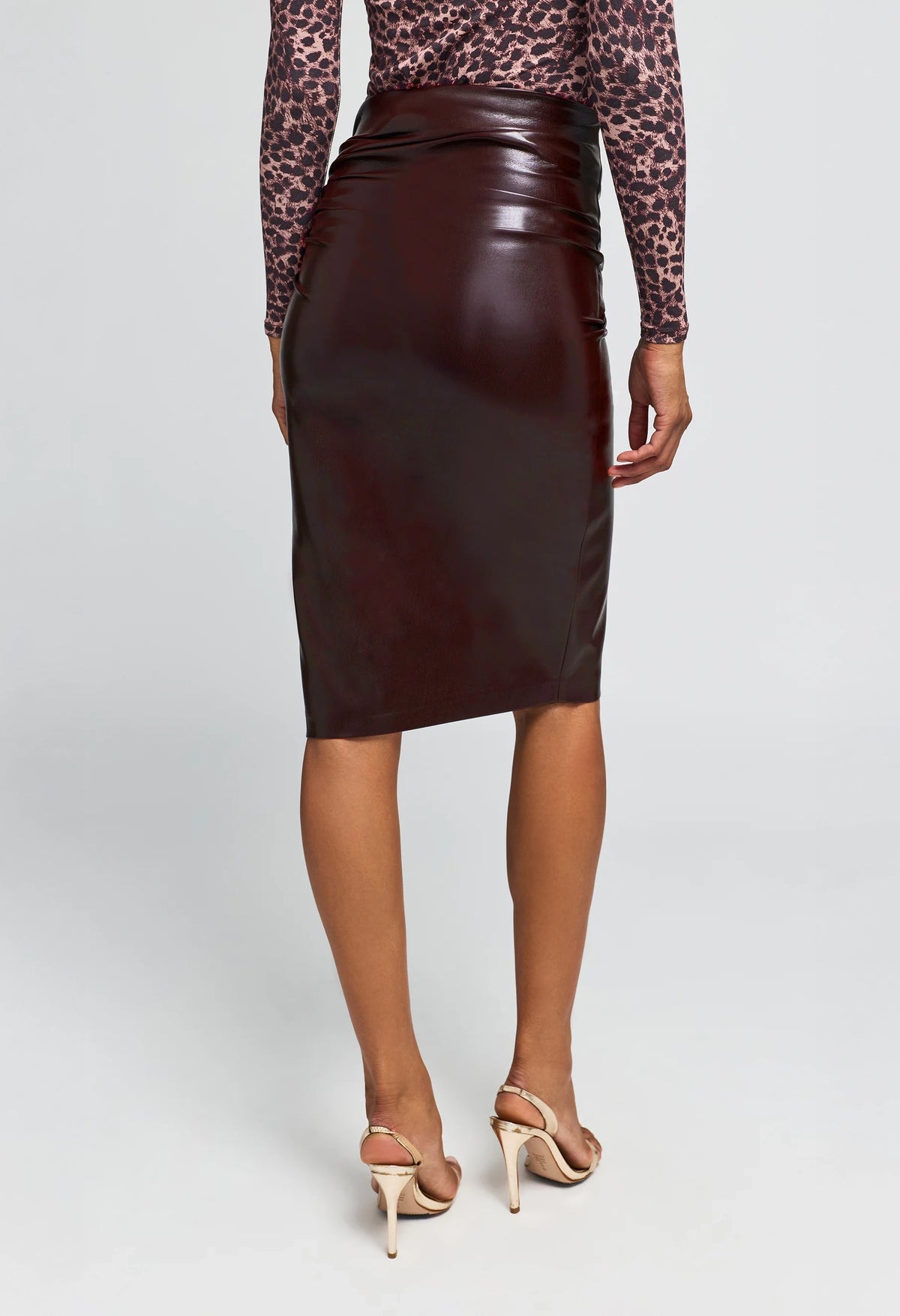 Gina Vegan Leather Skirt