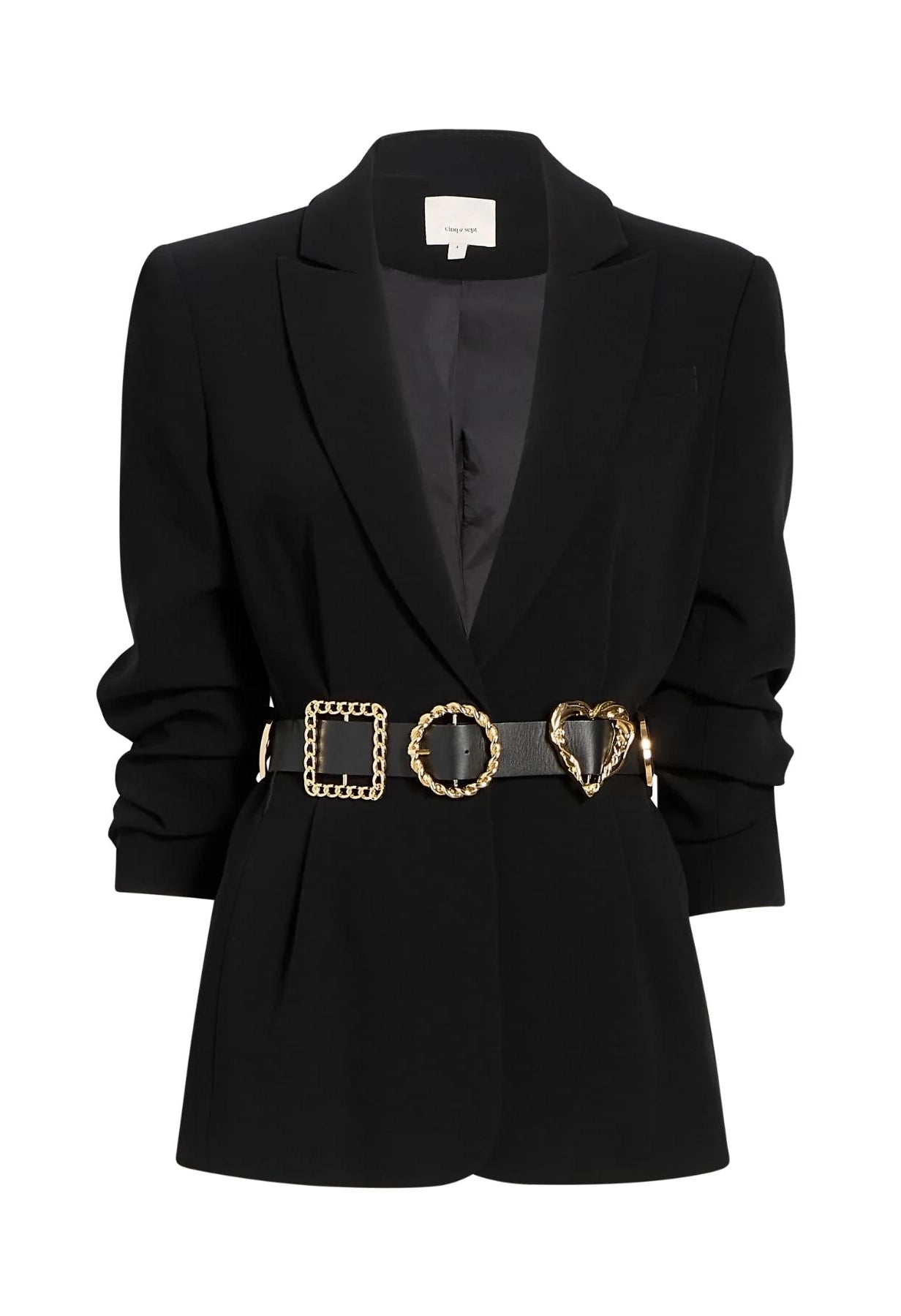 Gold Belt Scrunched Cheyenne Blazer