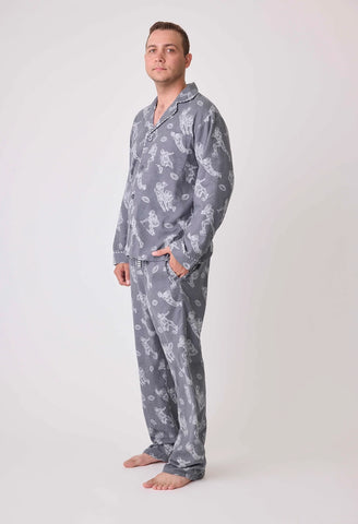 Game Day Mens Flannel PJ Set