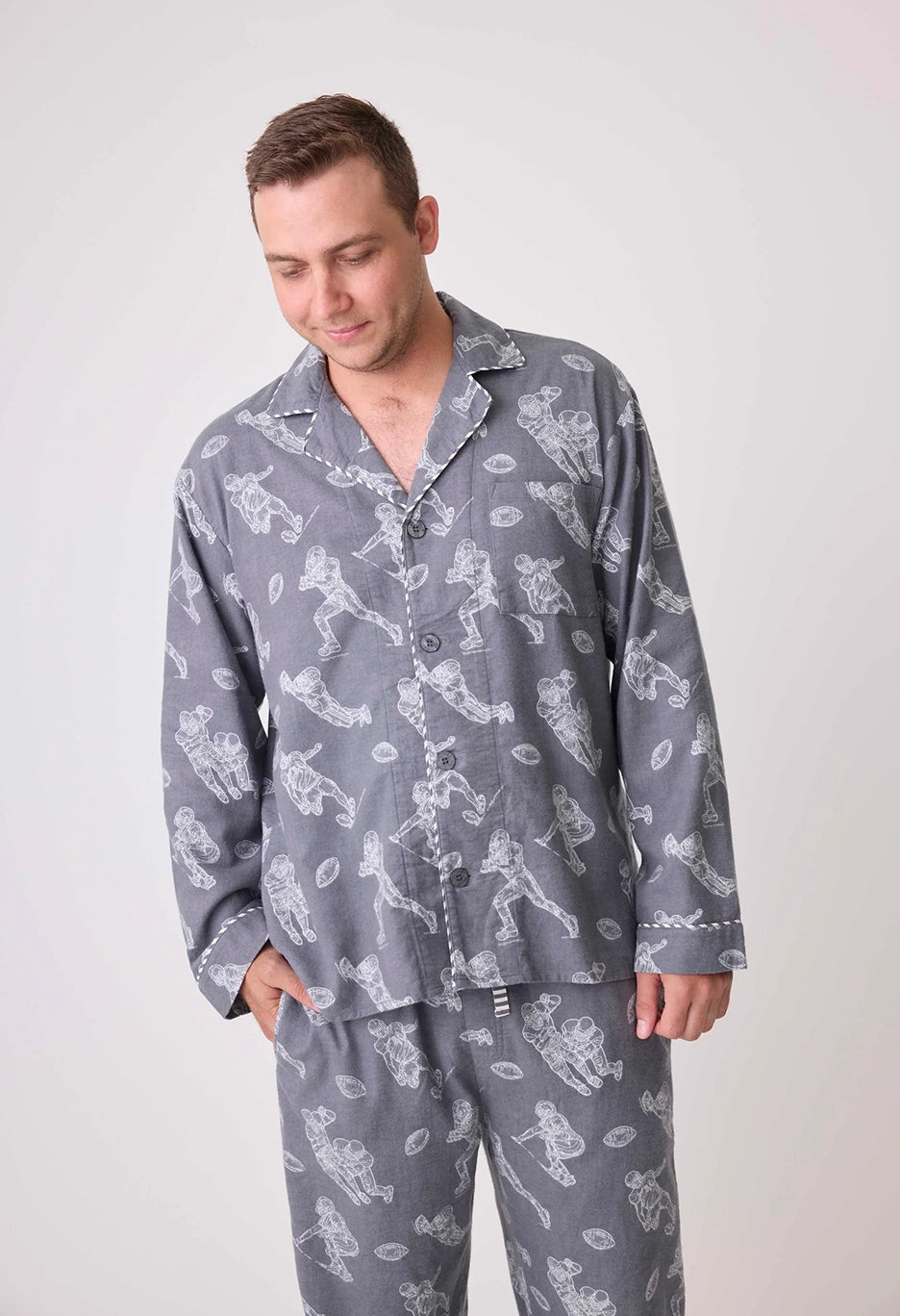 Game Day Mens Flannel PJ Set