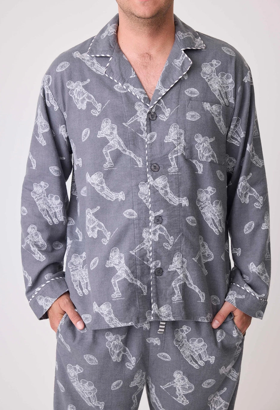 Game Day Mens Flannel PJ Set