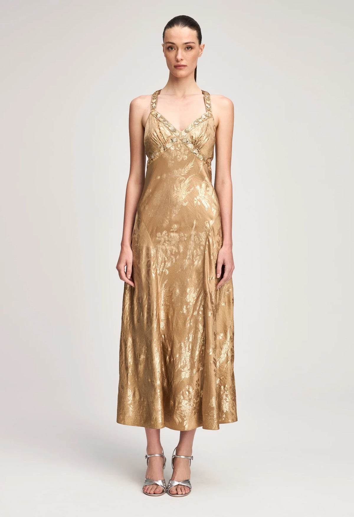 Gilded Peony Thalie Dress