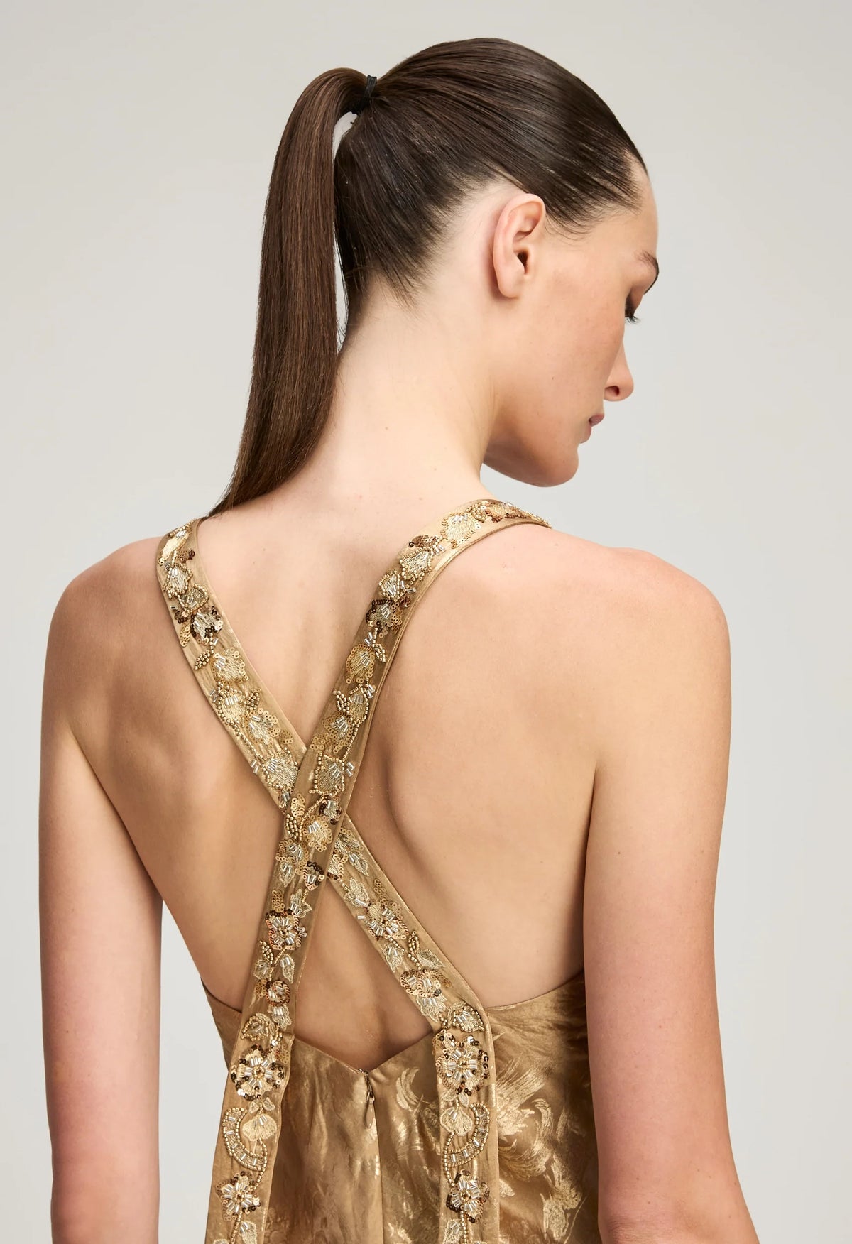 Gilded Peony Thalie Dress