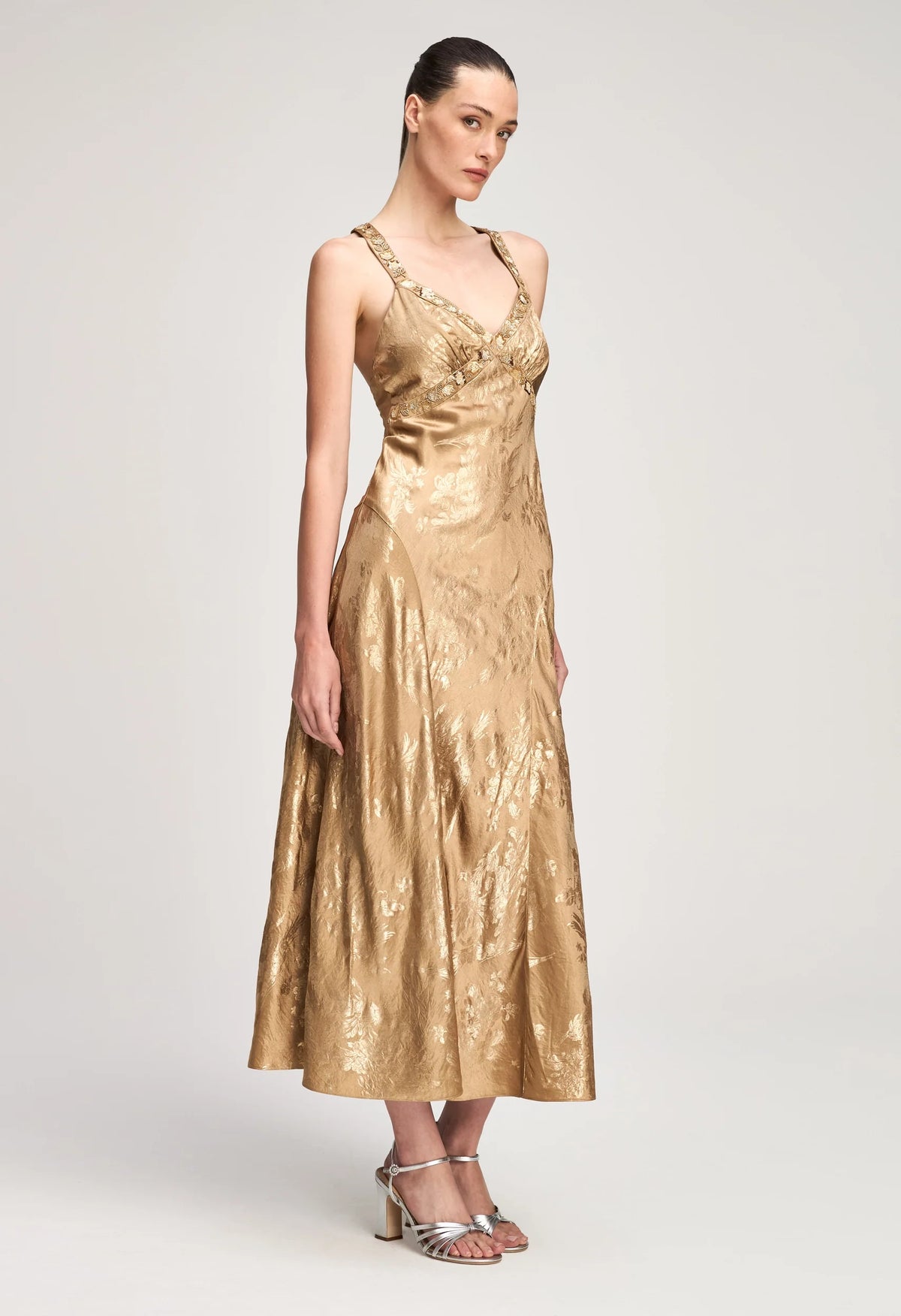 Gilded Peony Thalie Dress